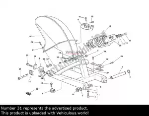 Ducati 81910211A o? tylnego ko?a - środek