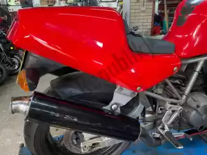 Ducati 59510131B buddyseat, rood - Onderkant