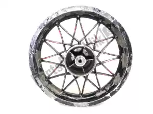 Aprilia AP8208187 rear rim, black, 16 inch, 3.00 y, 24 spokes - Upper part