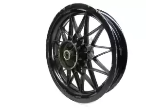 Aprilia AP8208187 rear wheel, black, 16 inch, 3.00 y, 24 spokes - Upper part