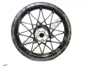 Aprilia AP8208187 rear wheel, black, 16 inch, 3.00 y, 24 spokes - Plain view