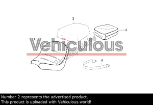 aprilia ap8201959 asiento del conductor - Vista plana