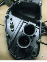 AP8149020, Aprilia, lower side filter case, Used
