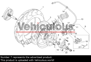 aprilia AP8134308 achterwielophanging - afbeelding 9 van 11