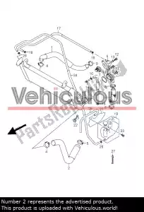 suzuki 1785214J00 manguera de enfriamiento - Lado derecho