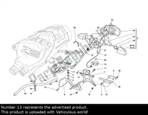 Ducati 46011191A os?ona termiczna tylnych ?wiate? - Górna część