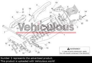 aprilia AP8138750 guia da corrente - Lado inferior