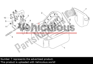 aprilia AP8138600 fueltank hatch - Rechterkant