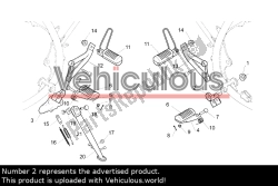 Aprilia AP8135643, Footrest bracket, OEM: Aprilia AP8135643