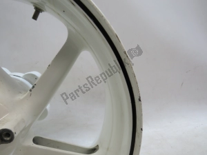 aprilia AP8108676 rear wheel, white, 17, 6.00, 5 - Plain view