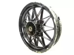 Aprilia AP8208187 rear wheel, black, 16 inch, 3 j, 24 spokes - Upper part