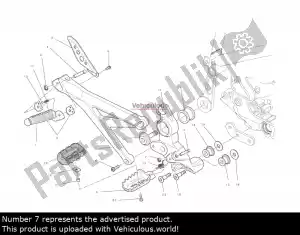 ducati 82411631a staffa poggiapiedi - immagine 15 di 25