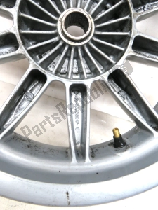 aprilia 666323 rear wheel, gray, 14 inch, 3.75 j, 10 spokes - image 12 of 14