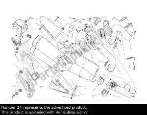 ducati 57012881a tubo di scarico, testa orizzontale - Il fondo