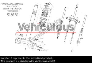 aprilia AP8163117 voorvork - afbeelding 20 van 22