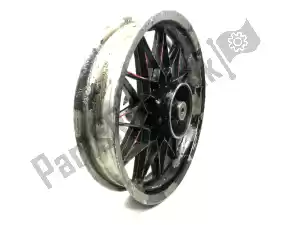 Aprilia AP8208187 achtervelg,      zwart, 16 inch, 3.00 j, 24 spaken - Midden