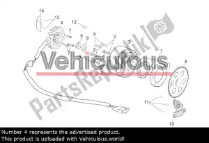 aprilia AP8560100 generador de corriente alterna - Vista plana