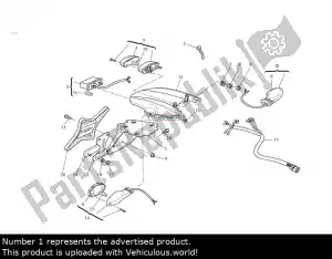 ducati 56110181a kentekenplaathouder - Midden