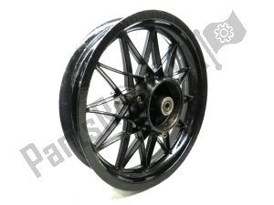 aprilia AP8208292 rear wheel, black, 16 inch, 3 j, 24 spokes - image 9 of 10