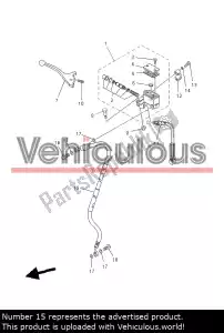 yamaha 1D2F58720000 manguera de freno para - Lado inferior