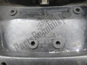 aprilia AP8234047 duo passenger grab handle, silver gray - Plain view