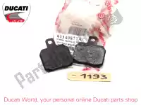 61340871A, Ducati, Brake pads Ducati Monster 696, Used