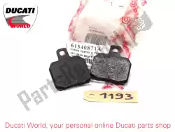 Qui puoi ordinare pastiglie dei freni da Ducati , con numero parte 61340871A: