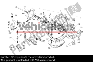 aprilia AP8135707 bremspedal hinten - Rechte Seite