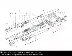 ducati 34110171b te de fourche superieur - Vue dégagée