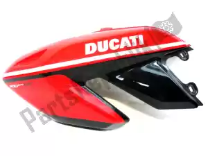 Ducati 48211531E carenagem lateral, vermelha, esquerda - Lado inferior