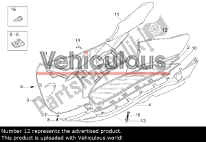 aprilia AP8138176 linker zijafdekking. zwart - Rechterkant