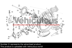 aprilia AP8125563 sprocket carrier - image 11 of 12