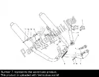 57010351A, Ducati, Horizontale kop uitlaatpijp Ducati ST4S ST4 996 916, Gebruikt