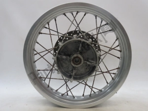 aprilia AP8108577 rear wheel, gray, 17, 2.75, 38 - Upper side