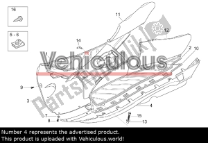 aprilia AP8138621 sous-rep-pieds - image 12 de 12