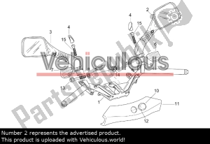 aprilia AP8102697 pair of rear view mirror - image 14 of 14