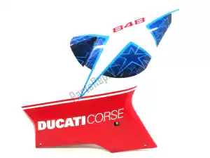 Ducati 48032293A carenado lateral, blanco, azul, rojo, derecho - imagen 9 de 16