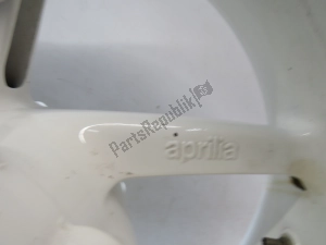 aprilia AP8108676 rear wheel, white, 17, 6.00, 5 - Left side