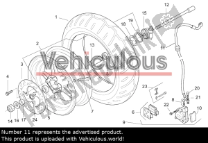 aprilia AP8213248 remslang - Bovenste deel