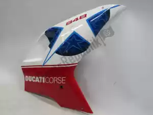 Ducati 48032293A carenado lateral, blanco, azul, rojo, derecho - imagen 10 de 16