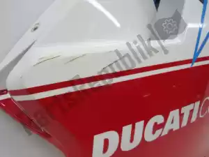 Ducati 48032293A owiewka boczna, bia?a, niebieska, czerwona, prawa - obraz 12 z 16