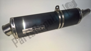 aprilia AP8119876 a sinistra silenziatore nero - Parte superiore