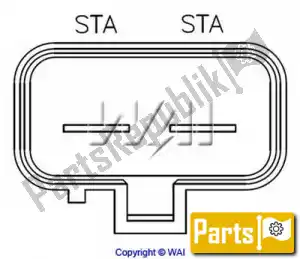 WAI H0597C regulator rectifier assembly - Upper side