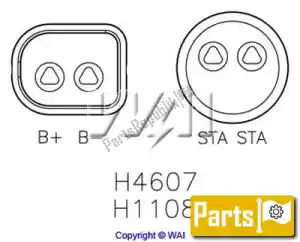 WAI H4607C zespó? prostownika regulatora - Górna strona