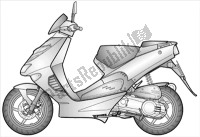 Aprilia SR 50 Street (Ie+carb.) Piaggio 2016 vues éclatées