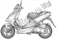 Aprilia SR 50 Street (Ie+carb.) Piaggio 2018 exploded views