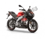 All original and replacement parts for your Aprilia Tuono 125 4T 2017.