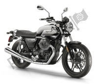 Wszystkie oryginalne i zamienne części do Twojego Moto-Guzzi V7 III Carbon Shine 750 USA 2018.