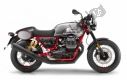 Tutte le parti originali e di ricambio per il tuo Moto-Guzzi V7 III Racer 750 E4 ABS 2017-2018-2019 Nafta 2018.