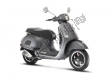 Todas las piezas originales y de repuesto para su Vespa GTS 300 4T 4V IE ABS Apac 2018.